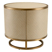 Side Table Napa Valley woven washed oak veneer