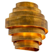 Wall Lamp Rizzi Double vintage brass finish
