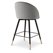 Counter Stool Cooper roche light grey velvet set of 2
