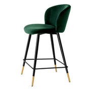 Counter Stool Volante roche dark green velvet