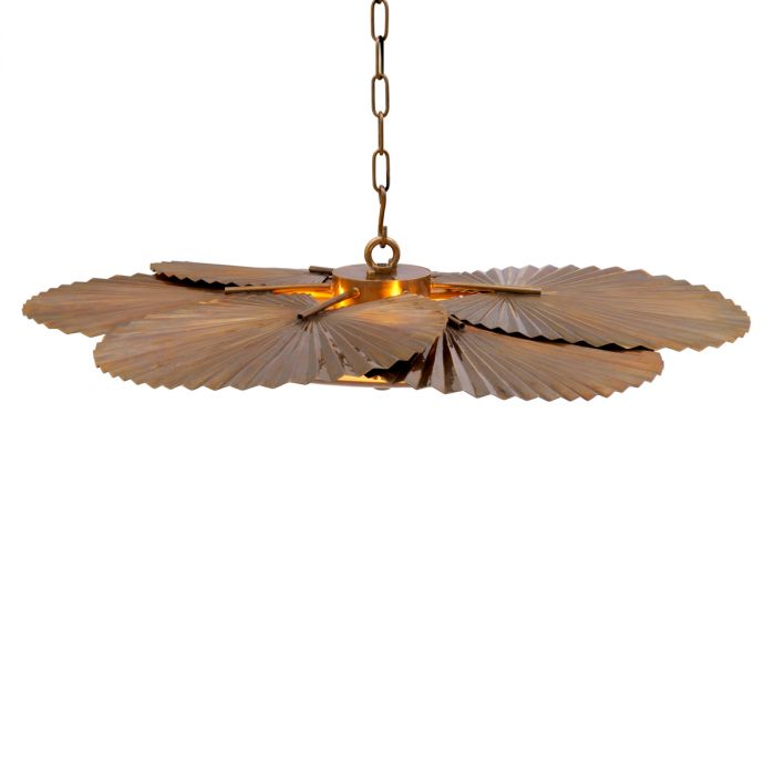 Chandelier Oriental vintage brass finish