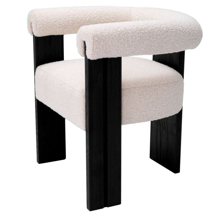 Dining Chair Percy bouclé cream
