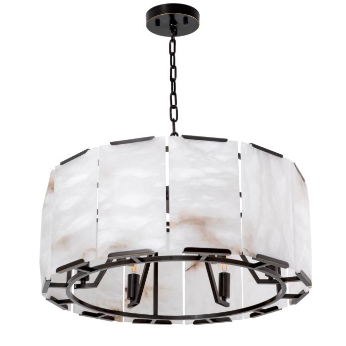 Chandelier Ortiz bronze highlight finish