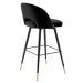 Bar Stool Cliff roche black velvet set of 2