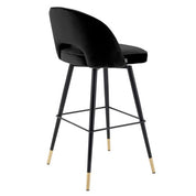 Bar Stool Cliff roche black velvet set of 2