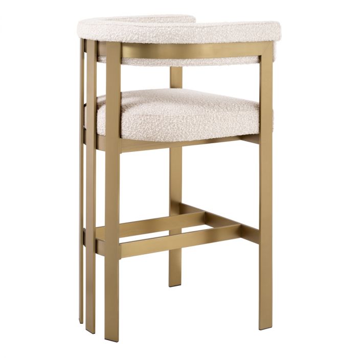 Bar Stool Clubhouse bouclé cream