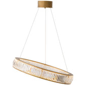 Chandelier Vancouver antique brass finish L