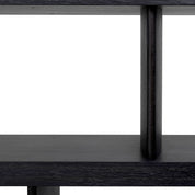 Cabinet Brett charcoal grey oak veneer