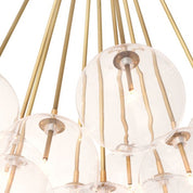 Ceiling Lamp Molecule antique brass finish