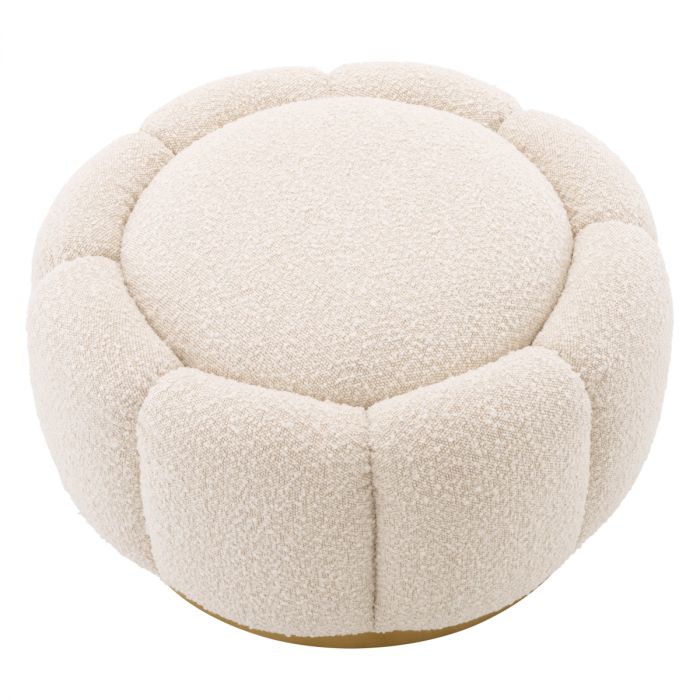 Ottoman Inger bouclé cream