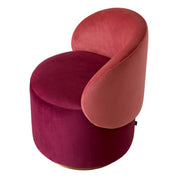 Low Dining Chair Greer savona bordeaux velvet