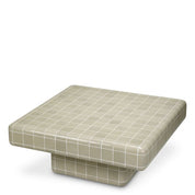 Mesa de centro de exterior Mateo gris claro