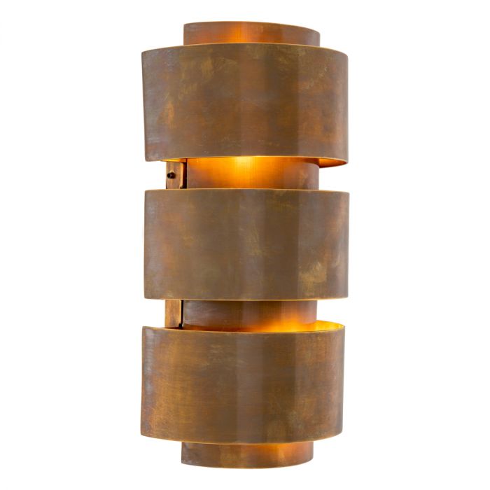 Wall Lamp Manetti S vintage brass finish
