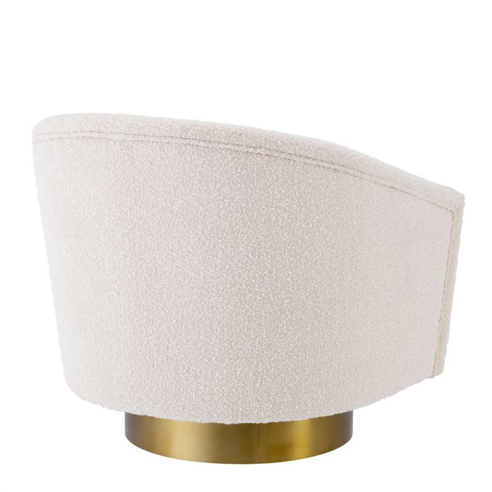 Swivel Chair Catene bouclé cream