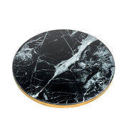 Side Table Parme black faux marble