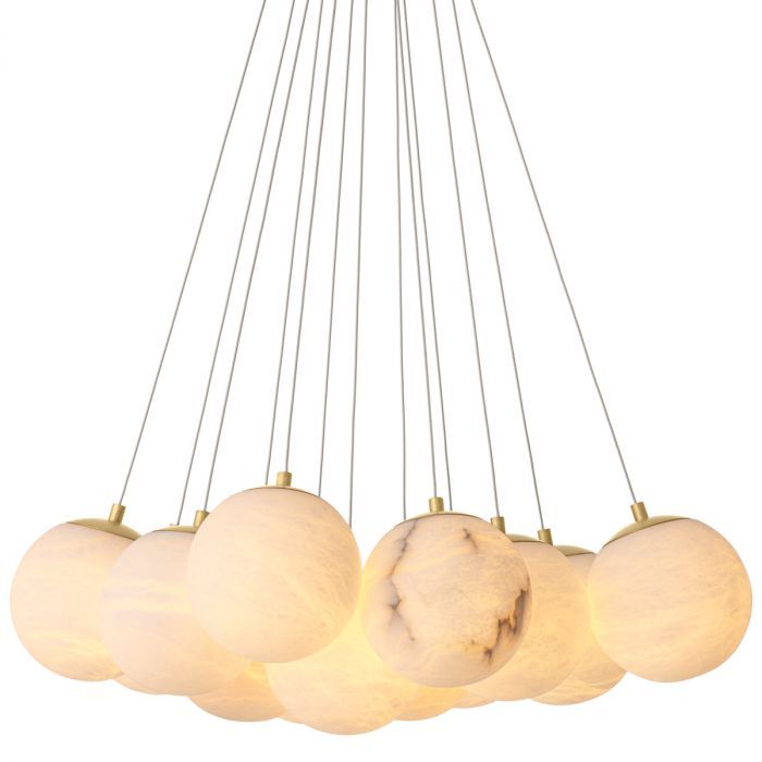 Chandelier Sphinx antique brass finish