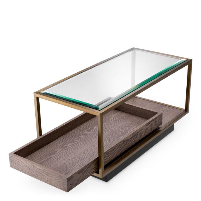 Side Table Roxton brushed brass finish