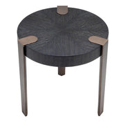Side Table Oxnard charcoal grey oak veneer
