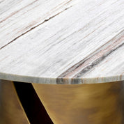 Coffee Table Nuova vintage brass finish