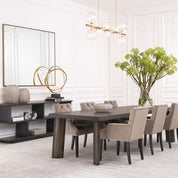 Chandelier Largo antique brass finish