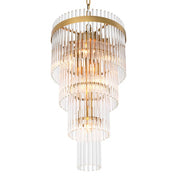 Chandelier Yara S antique brass finish