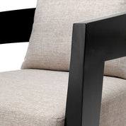Silla Rubautelli acabado negro loki natural