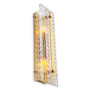 Lámpara de pared Luciene acabado latón antiguo