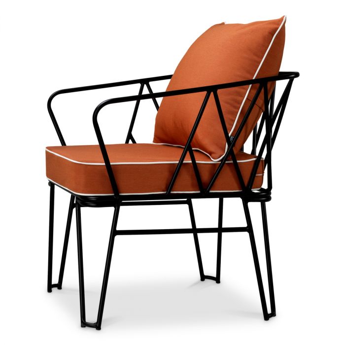 Silla de exterior Clifton Blaise naranja