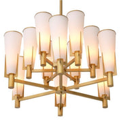 Chandelier Dino Double antique brass finish