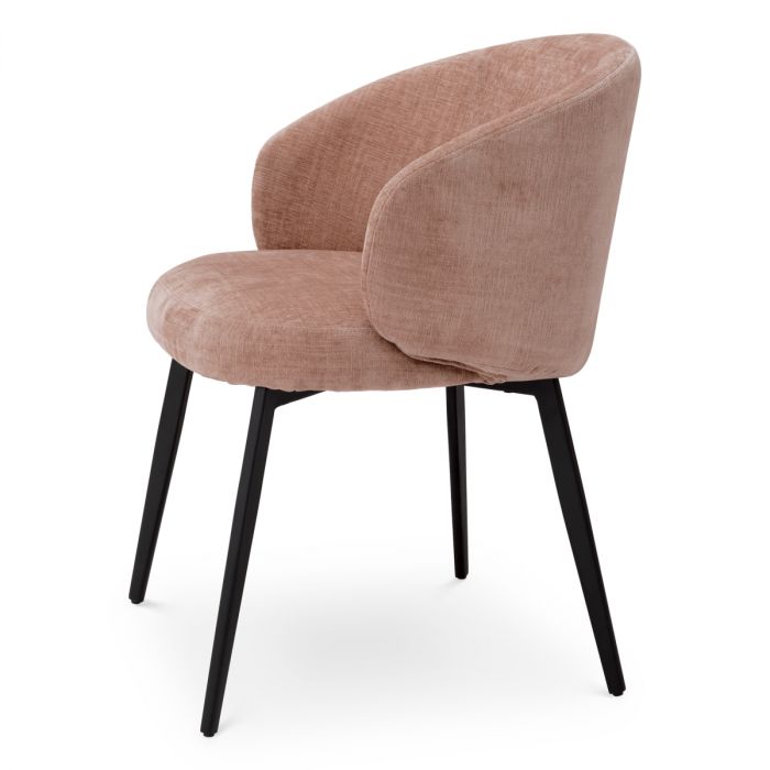 Dining Chair Lloyd with arm sisley pink set of 2