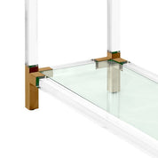 Console Table Royalton brushed brass finish