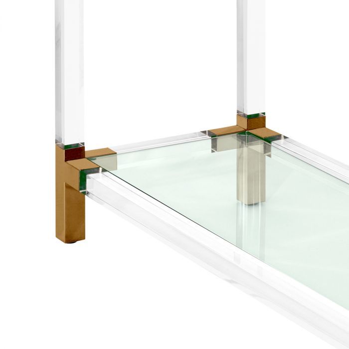 Console Table Royalton brushed brass finish