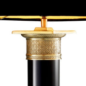 Table Lamp Monaco black/ant brass finish incl shade