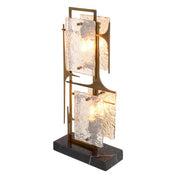 Table Lamp Zeno antique brass finish