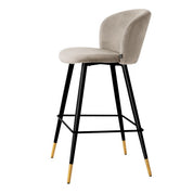 Bar Stool Volante roche beige velvet