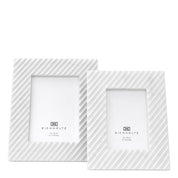 Picture frame Casale S white marble set of 4