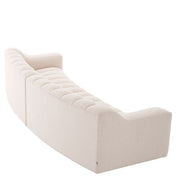 Sofá Kelly L bouclé crema