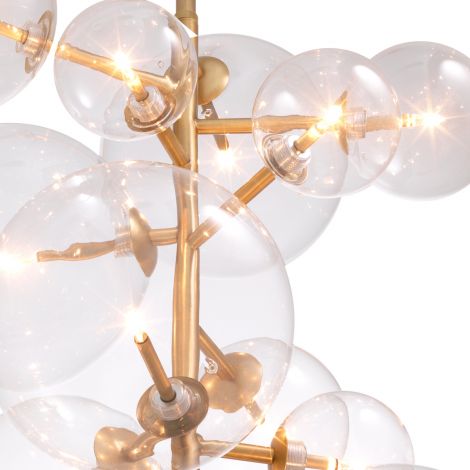 Chandelier Ezra antique brass finish