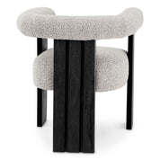 Dining Chair Percy bouclé grey