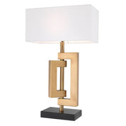 Table Lamp Leroux antique brass incl shade