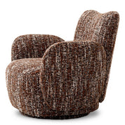 Swivel Chair Merida bouclé sonata red