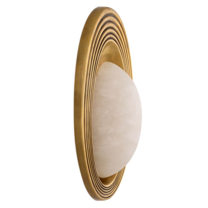 Wall Lamp Savono vintage brass finish