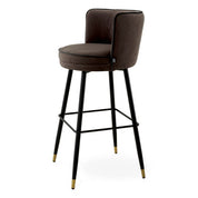 Bar Stool Grenada savona grey velvet