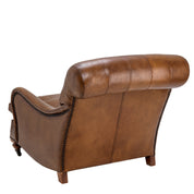 Sillón Club Caledonian cuero tabaco