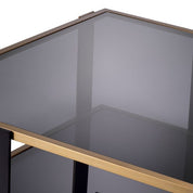Mesa de centro Clio acabado latón cepillado