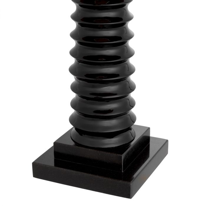 Table Lamp Callao piano black finish incl shade