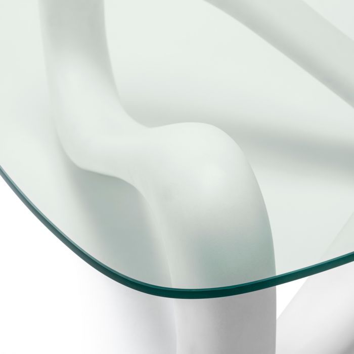 Mesa de centro Aventura con aspecto de hormigón blanco roto