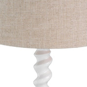 Table Lamp Massimo piano white finish incl shade