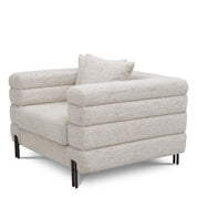 Chair York seashell off-white bronze finish