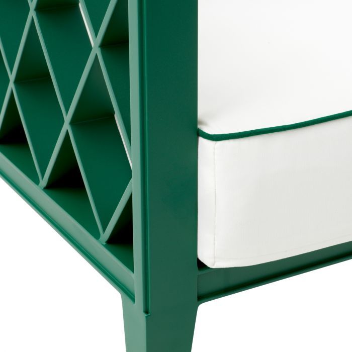 Silla de exterior Ocean Club verde Blaise blanco roto verde florent